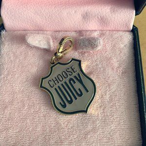 Juicy Couture Pink Shield Charm